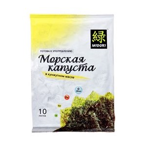 Фото Морская капуста 21 гр в кунж. масле